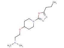 N,N-dimethyl-2-{[1-(5-propyl-1,3,4-oxadiazol-2-yl)piperidin-4-yl]oxy}ethanamine