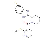 5-fluoro-2-(1-{[2-(methylthio)-3-pyridinyl]carbonyl}-2-piperidinyl)-1H-benzimidazole