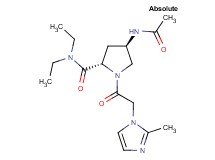 (4R)-4-(acetylamino)-N,N-diethyl-1-[(2-methyl-1H-imidazol-1-yl)acetyl]-L-prolinamide