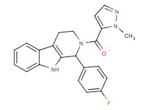 1-(4-fluorophenyl)-2-[(1-methyl-1H-pyrazol-5-yl)carbonyl]-2,3,4,9-tetrahydro-1H-beta-carboline