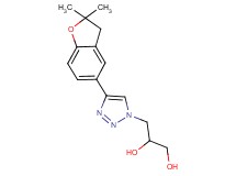 3-[4-(2,2-dimethyl-2,3-dihydro-1-benzofuran-5-yl)-1H-1,2,3-triazol-1-yl]propane-1,2-diol