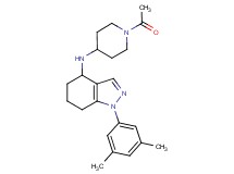 N-(1-acetyl-4-piperidinyl)-1-(3,5-dimethylphenyl)-4,5,6,7-tetrahydro-1H-indazol-4-amine