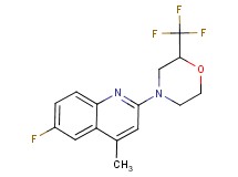 6-fluoro-4-methyl-2-[2-(trifluoromethyl)morpholin-4-yl]quinoline