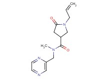 1-allyl-N-methyl-5-oxo-N-(pyrazin-2-ylmethyl)pyrrolidine-3-carboxamide