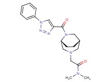 N,N-dimethyl-2-{(1S*,5R*)-6-[(1-phenyl-1H-1,2,3-triazol-4-yl)carbonyl]-3,6-diazabicyclo[3.2.2]non-3-yl}acetamide
