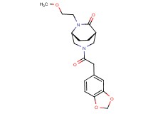 (1S*,5R*)-3-(1,3-benzodioxol-5-ylacetyl)-6-(2-methoxyethyl)-3,6-diazabicyclo[3.2.2]nonan-7-one
