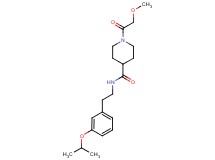 N-[2-(3-isopropoxyphenyl)ethyl]-1-(methoxyacetyl)-4-piperidinecarboxamide