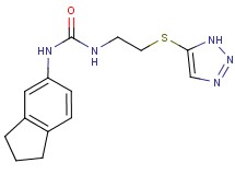 N-(2,3-dihydro-1H-inden-5-yl)-N'-[2-(1H-1,2,3-triazol-5-ylthio)ethyl]urea