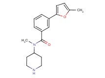 N-methyl-3-(5-methyl-2-furyl)-N-4-piperidinylbenzamide hydrochloride