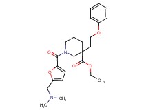 ethyl 1-{5-[(dimethylamino)methyl]-2-furoyl}-3-(2-phenoxyethyl)-3-piperidinecarboxylate