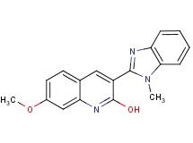 7-methoxy-3-(1-methyl-1H-benzimidazol-2-yl)quinolin-2-ol