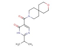 2-isopropyl-5-(3-oxa-9-azaspiro[5.5]undec-9-ylcarbonyl)pyrimidin-4(3H)-one