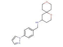 1,9-dioxaspiro[5.5]undec-4-yl[4-(1H-pyrazol-1-yl)benzyl]amine