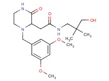2-[1-(3,5-dimethoxybenzyl)-3-oxo-2-piperazinyl]-N-(3-hydroxy-2,2-dimethylpropyl)acetamide