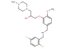 1-(5-{[(2,5-difluorobenzyl)amino]methyl}-2-methoxyphenoxy)-3-(4-methyl-1-piperazinyl)-2-propanol