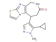 5-(5-cyclopropyl-1-methyl-1H-pyrazol-4-yl)-5,6,8,9-tetrahydro-7H-[1,3]thiazolo[3',2':1,2]imidazo[4,5-c]azepin-7-one