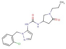 N-[1-(2-chlorobenzyl)-1H-pyrazol-5-yl]-N'-(5-oxo-1-propylpyrrolidin-3-yl)urea
