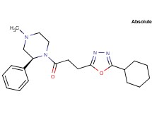 (2S)-1-[3-(5-cyclohexyl-1,3,4-oxadiazol-2-yl)propanoyl]-4-methyl-2-phenylpiperazine