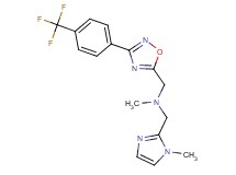 N-methyl-1-(1-methyl-1H-imidazol-2-yl)-N-({3-[4-(trifluoromethyl)phenyl]-1,2,4-oxadiazol-5-yl}methyl)methanamine