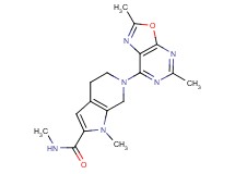 6-(2,5-dimethyl[1,3]oxazolo[5,4-d]pyrimidin-7-yl)-N,1-dimethyl-4,5,6,7-tetrahydro-1H-pyrrolo[2,3-c]pyridine-2-carboxamide