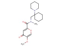 5-methoxy-N-methyl-4-oxo-N-{[1-(1-piperidinyl)cyclohexyl]methyl}-4H-pyran-2-carboxamide