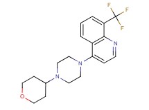 4-[4-(tetrahydro-2H-pyran-4-yl)piperazin-1-yl]-8-(trifluoromethyl)quinoline