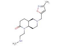 (4aS*,8aR*)-1-[2-(methylamino)ethyl]-6-[(3-methylisoxazol-5-yl)methyl]octahydro-1,6-naphthyridin-2(1H)-one