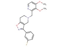 5-[(3,4-dimethoxypyridin-2-yl)methyl]-3-(3-fluorophenyl)-4,5,6,7-tetrahydroisoxazolo[4,5-c]pyridine