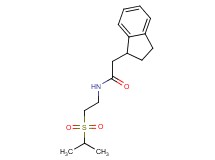 2-(2,3-dihydro-1H-inden-1-yl)-N-[2-(isopropylsulfonyl)ethyl]acetamide