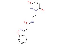 2-(1,2-benzisoxazol-3-yl)-N-[2-(3,6-dioxo-3,6-dihydropyridazin-1(2H)-yl)ethyl]acetamide
