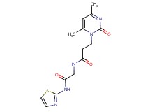 3-(4,6-dimethyl-2-oxopyrimidin-1(2H)-yl)-N-[2-oxo-2-(1,3-thiazol-2-ylamino)ethyl]propanamide