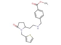 methyl 4-[({2-[5-oxo-1-(2-thienylmethyl)-2-pyrrolidinyl]ethyl}amino)methyl]benzoate