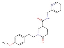 1-[2-(4-methoxyphenyl)ethyl]-6-oxo-N-(2-pyridinylmethyl)-3-piperidinecarboxamide