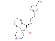 (2R*,3R*)-3-{[2-(5-methyl-2-thienyl)ethyl]amino}-2,3-dihydrospiro[indene-1,4'-piperidin]-2-ol