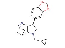(2R*,3S*,6R*)-3-(1,3-benzodioxol-5-yl)-5-(cyclopropylmethyl)-1,5-diazatricyclo[5.2.2.0~2,6~]undecane