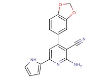 2-amino-4-(1,3-benzodioxol-5-yl)-6-(1H-pyrrol-2-yl)nicotinonitrile
