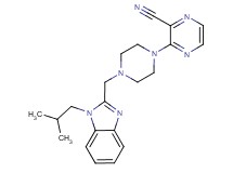 3-{4-[(1-isobutyl-1H-benzimidazol-2-yl)methyl]piperazin-1-yl}pyrazine-2-carbonitrile