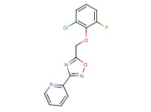 2-{5-[(2-chloro-6-fluorophenoxy)methyl]-1,2,4-oxadiazol-3-yl}pyridine