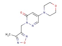 2-[(4-methyl-1,2,5-oxadiazol-3-yl)methyl]-5-morpholin-4-ylpyridazin-3(2H)-one