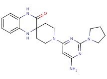 1-[6-amino-2-(1-pyrrolidinyl)-4-pyrimidinyl]-1',4'-dihydro-3'H-spiro[piperidine-4,2'-quinoxalin]-3'-one