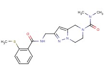 N,N-dimethyl-2-({[2-(methylthio)benzoyl]amino}methyl)-6,7-dihydropyrazolo[1,5-a]pyrazine-5(4H)-carboxamide