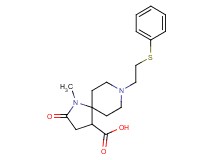 1-methyl-2-oxo-8-[2-(phenylthio)ethyl]-1,8-diazaspiro[4.5]decane-4-carboxylic acid