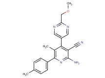 2-amino-4-[2-(methoxymethyl)pyrimidin-5-yl]-5-methyl-6-(4-methylphenyl)nicotinonitrile
