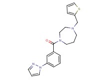 1-[3-(1H-pyrazol-1-yl)benzoyl]-4-(2-thienylmethyl)-1,4-diazepane