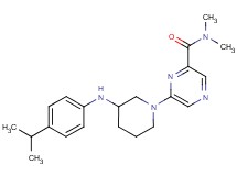 6-{3-[(4-isopropylphenyl)amino]-1-piperidinyl}-N,N-dimethyl-2-pyrazinecarboxamide