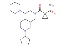 N~1~-[(1-cyclopentyl-3-piperidinyl)methyl]-N~1~-[2-(1-piperidinyl)ethyl]-1,1-cyclopropanedicarboxamide