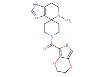1'-(2,3-dihydrothieno[3,4-b][1,4]dioxin-5-ylcarbonyl)-5-methyl-1,5,6,7-tetrahydrospiro[imidazo[4,5-c]pyridine-4,4'-piperidine]