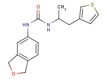 N-(1,3-dihydro-2-benzofuran-5-yl)-N'-[1-methyl-2-(3-thienyl)ethyl]urea