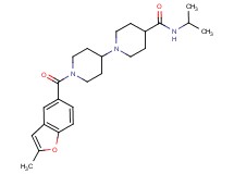 N-isopropyl-1'-[(2-methyl-1-benzofuran-5-yl)carbonyl]-1,4'-bipiperidine-4-carboxamide