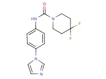 4,4-difluoro-N-[4-(1H-imidazol-1-yl)phenyl]piperidine-1-carboxamide